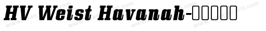 HV Weist Havanah字体转换